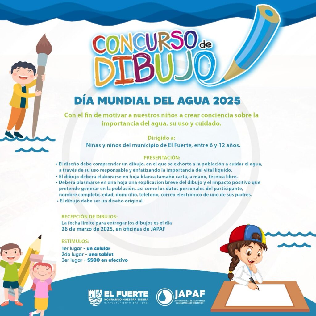 Convocatoria para concurso infantil sobre el cuidado del agua