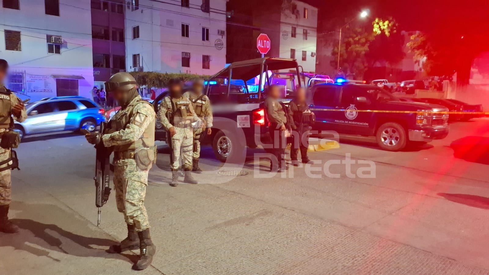 Militares en zona doonde ocurrió homicidio