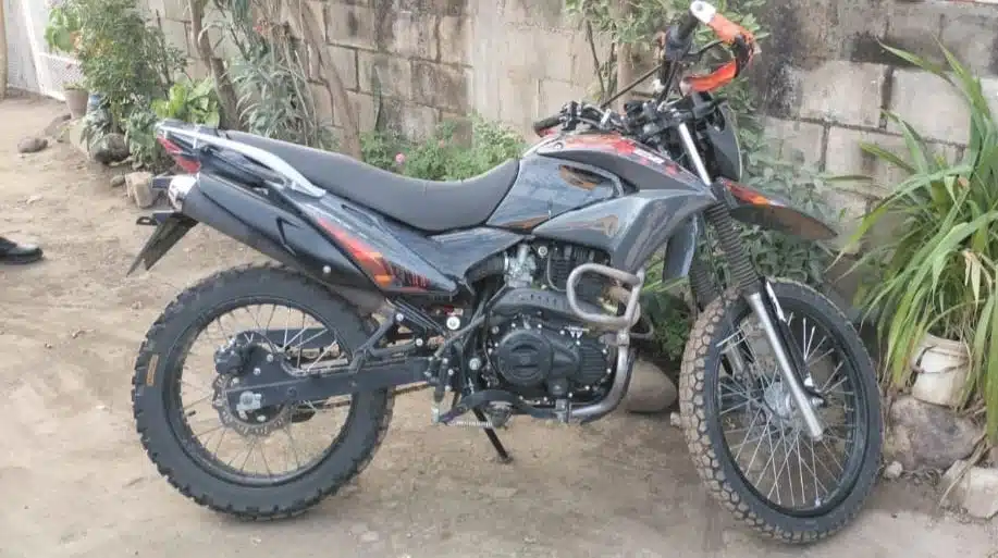 Motocicleta con reporte de robo