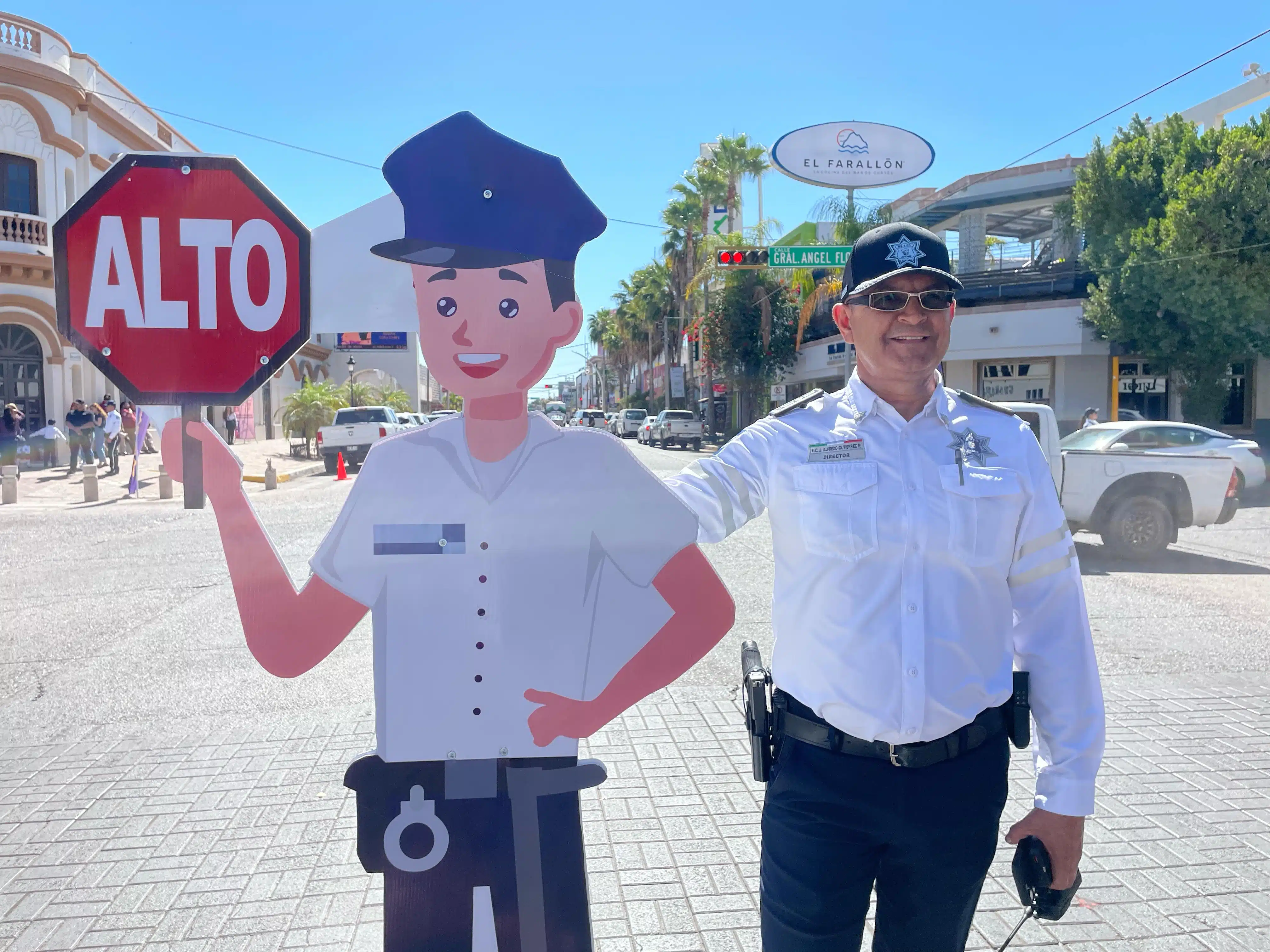 Señalética móvil en calle de Los Mochis