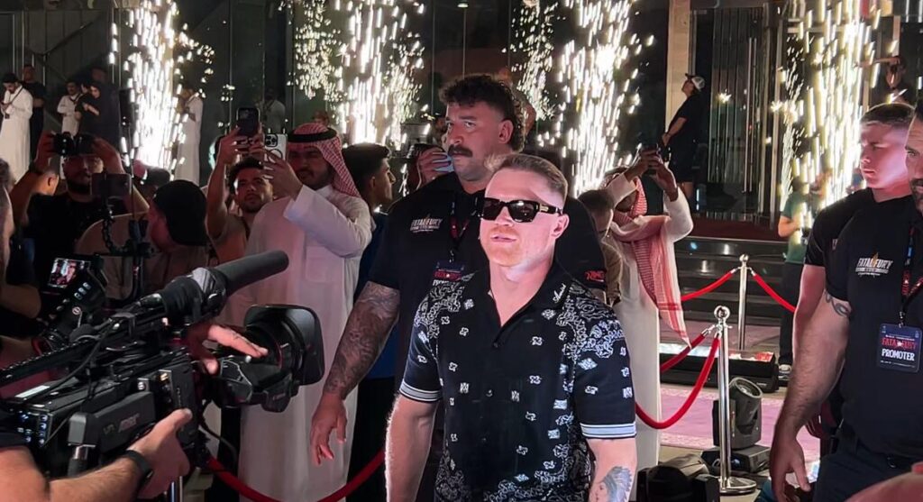 El boxeador mexicano Saúl “Canelo” Álvarez