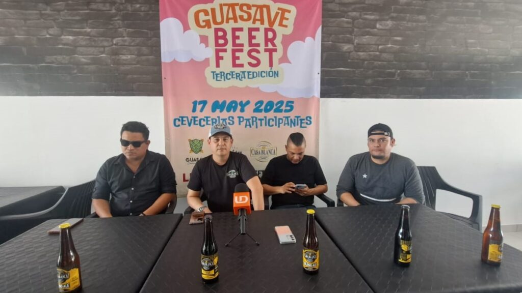 Conferencia de prensa para anunciar el Festival de Cerveza Artesanal Guasave 2025.