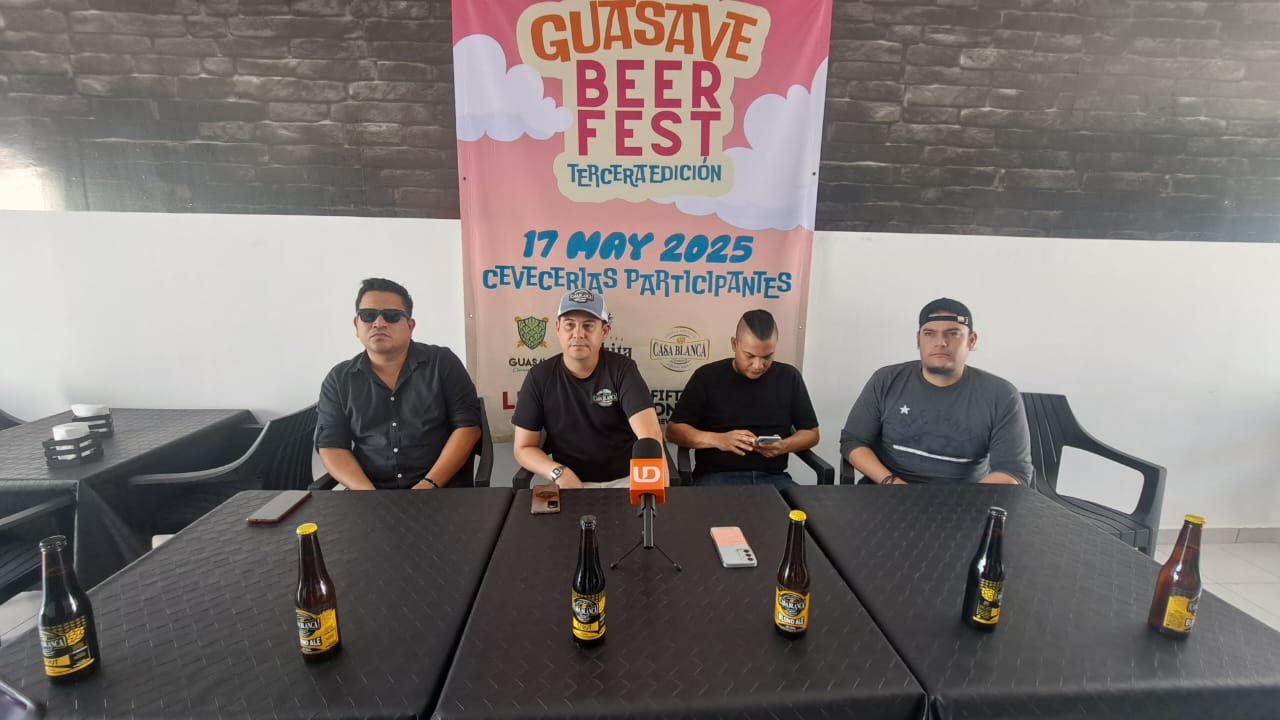 Conferencia de prensa para anunciar el Festival de Cerveza Artesanal Guasave 2025.