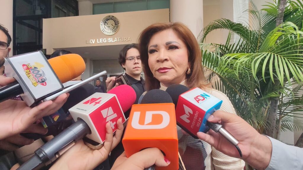 Gloria Himelda Félix Niebla, titular de la Secretaría de Educación Pública y Cultura (Sepyc) en Sinaloa.