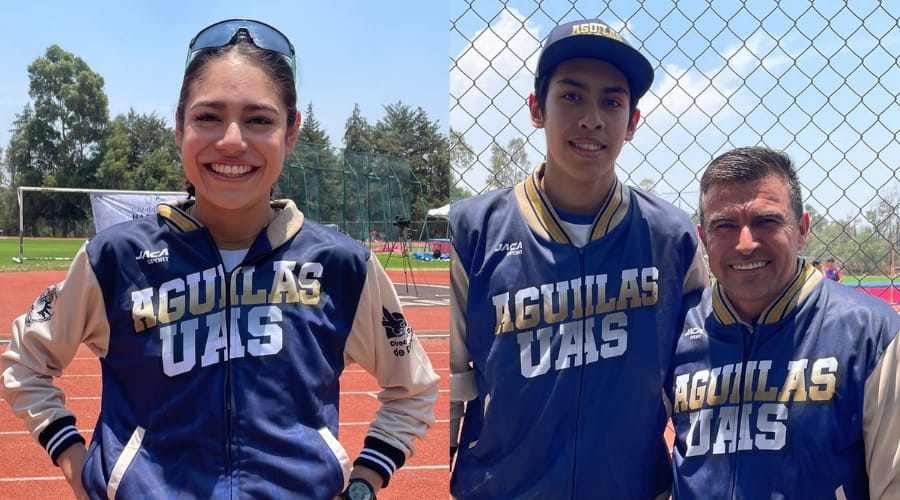 Anahí Álvarez y Jesús Camacho, deportistas de la UAS