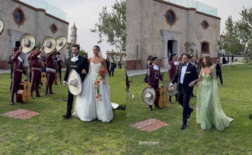 Ale Capetillo y Nader Shoueiry celebran su boda religiosa con mariachi y tradiciones mexicanas