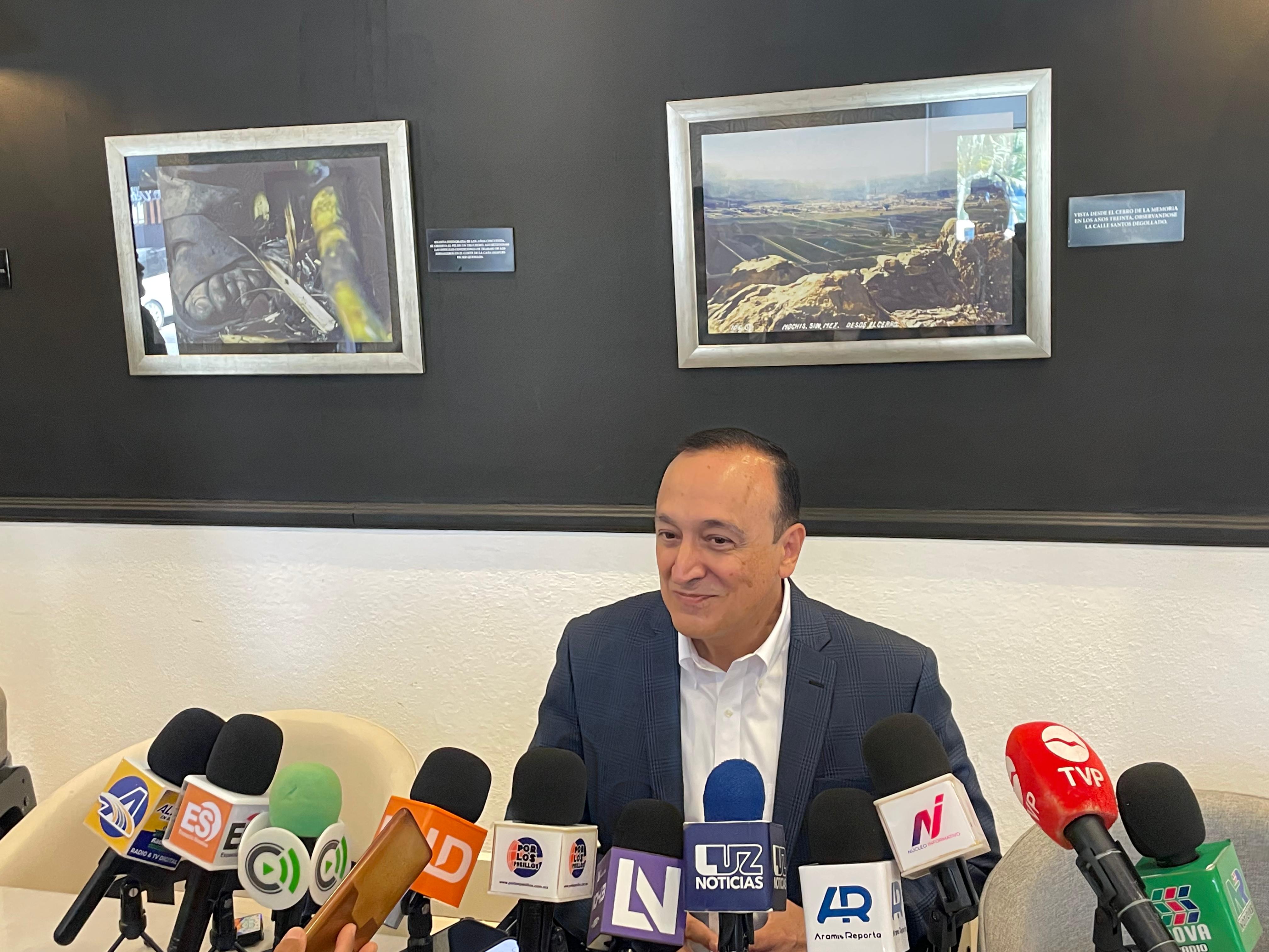 Antonio Menéndez de Llano Bermúdez, alcalde sustituto de Ahome. La autoridad municipal sostuvo una reunión con los integrantes de la intercamaral.