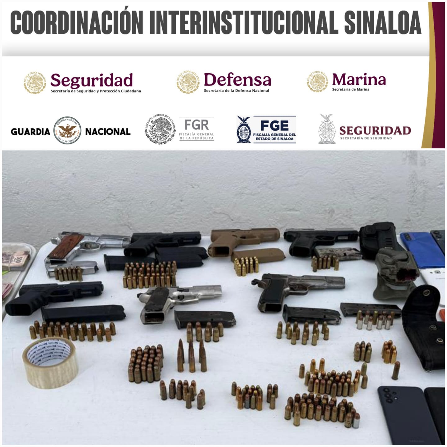 Armas aseguradas