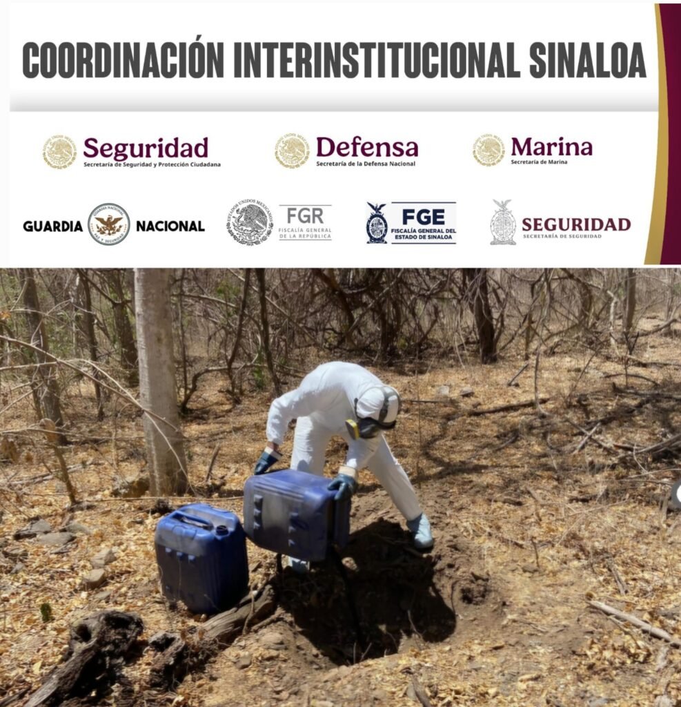 En Culiacán y Elota: SSPE asegura cinco áreas de concentración de químicos para elaborar droga