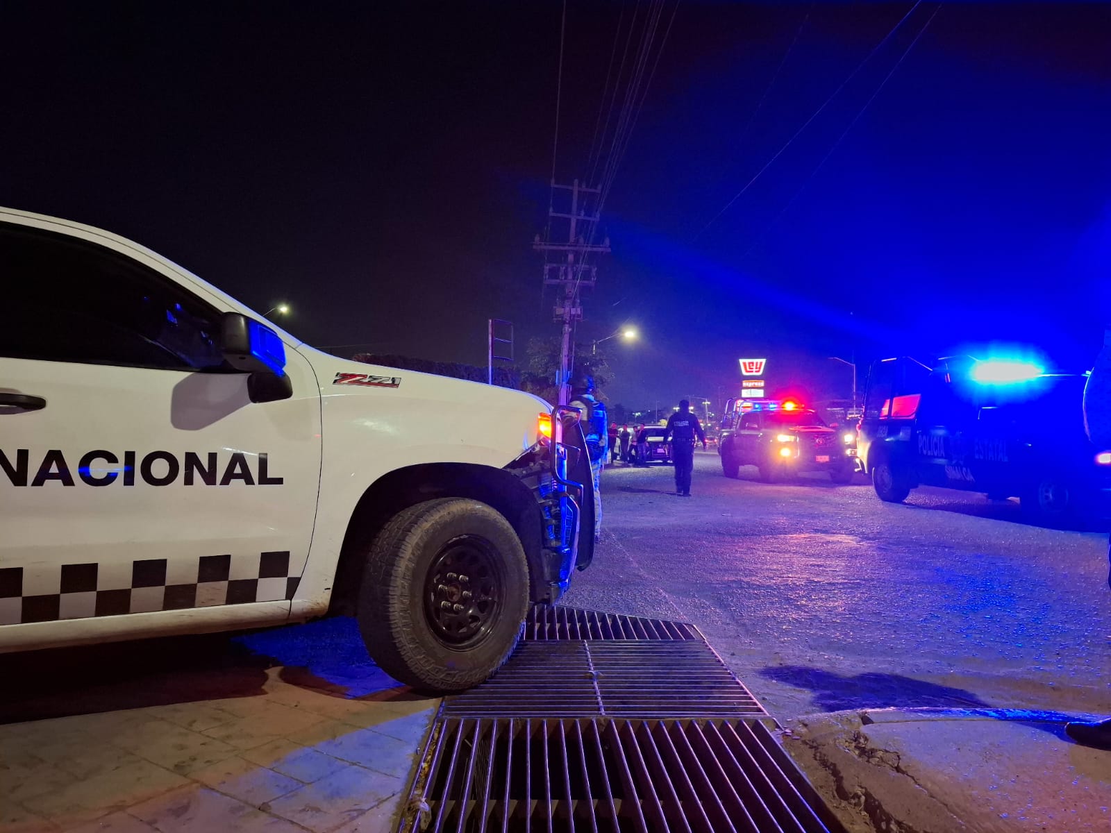 Guardia Nacional presente en el lugar donde fue asesinado José Luis.