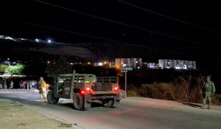 Personal del Ejército Mexicano resguardan zona del ataque armado