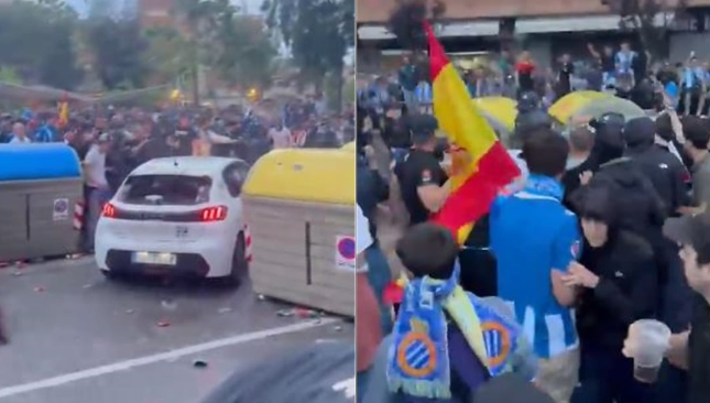 VIDEO: Atropellamiento masivo previo al partido Espanyol - Barcelona deja al menos 13 heridos