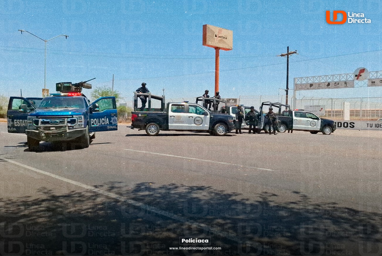 Operativo de seguridad tras la balacera en el interior del Penal de Aguaruto.
