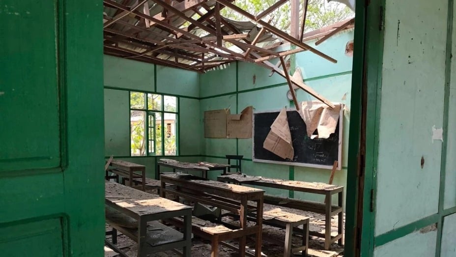 Bombardeo a escuela en Myanmar deja 22 muertos y cerca de 100 heridos