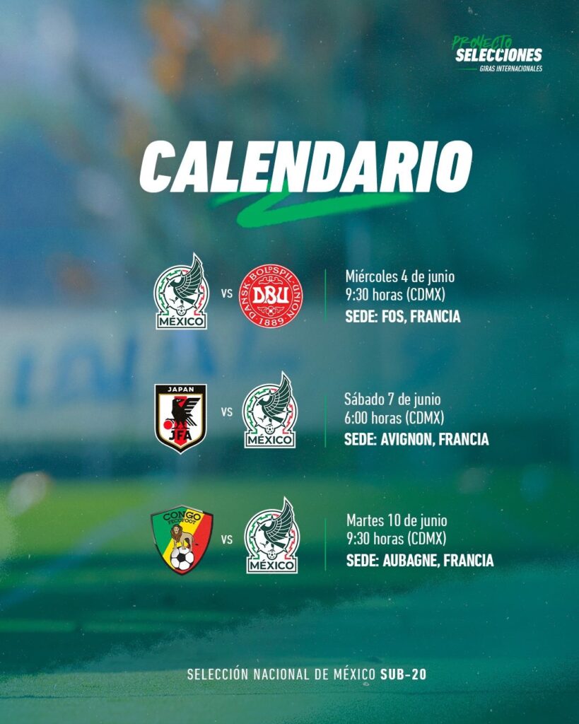 Calendario Torneo de Futbol Internacional Maurice Revello.