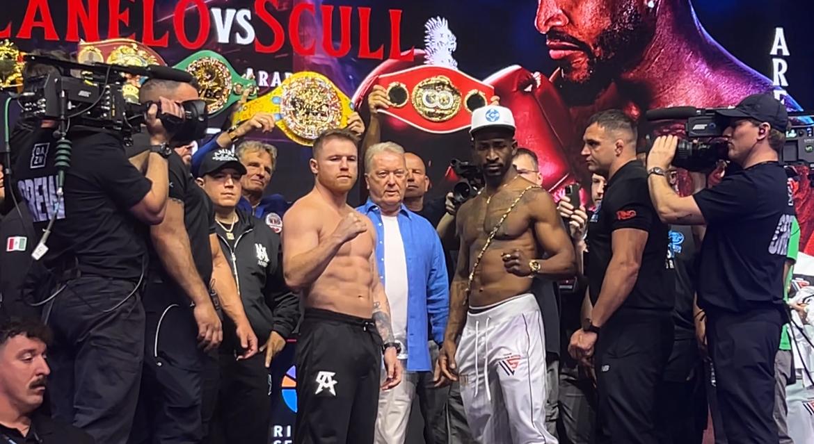 Canelo Álvarez y William Scull