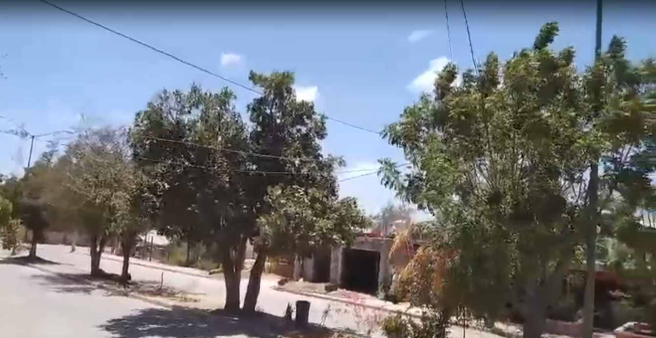 Captura de video en donde se registró el enfrentamiento armado.