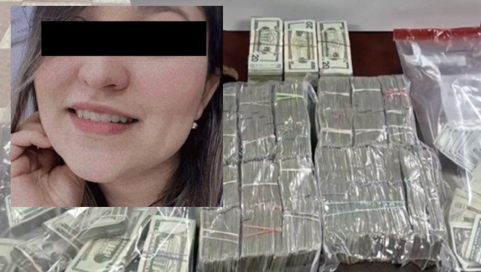Capturan a empleada de la Fiscalía de Tamaulipas con casi 200 mil dólares escondidos