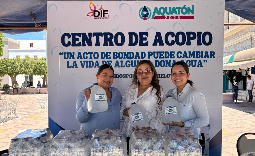 Centro de acopio en Elota para el Aquaton 2025