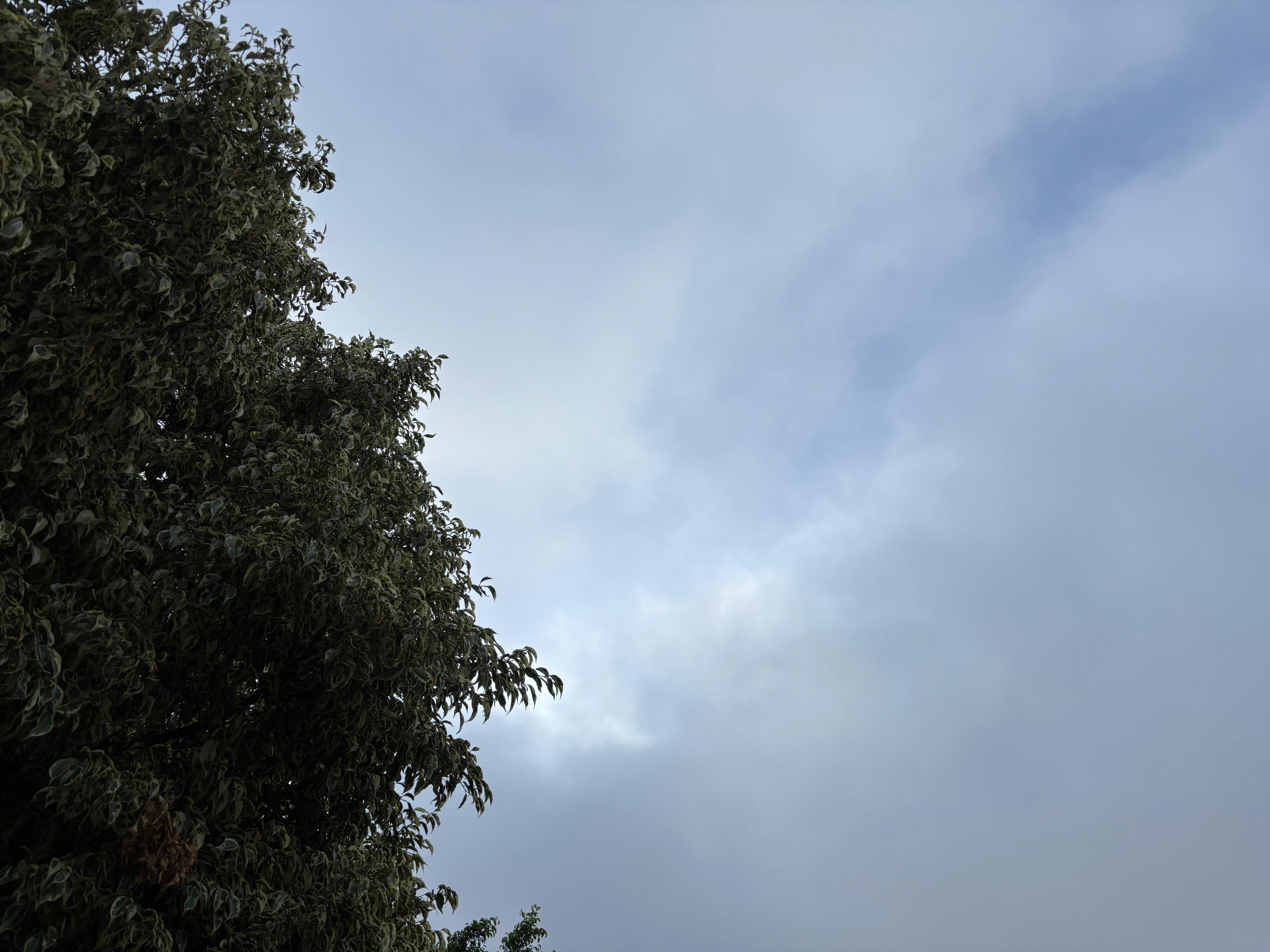 Cielo cubierto por nubes este 14 de mayo de 2025.