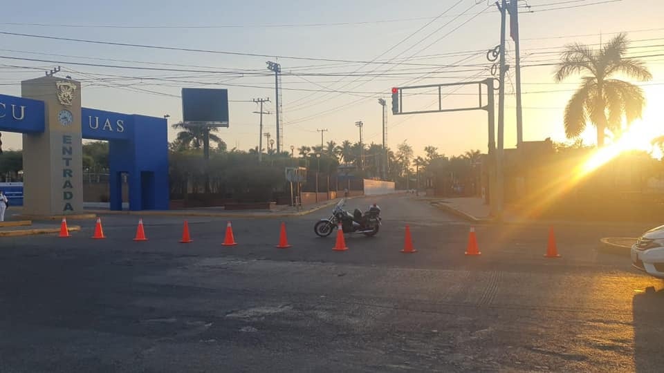 Cierre Tránsito CU UAS Culiacán