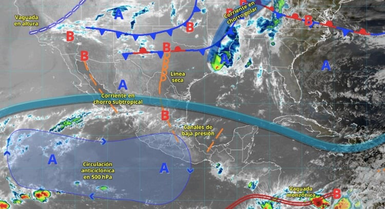 Pronóstico del clima en México para este 1 de mayo de 2025.