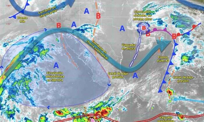 Pronóstico del clima para México este 12 de mayo de 2025.