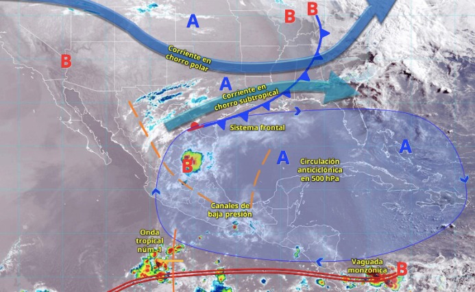 Pronóstico del clima para México este 21 de mayo de 2025.