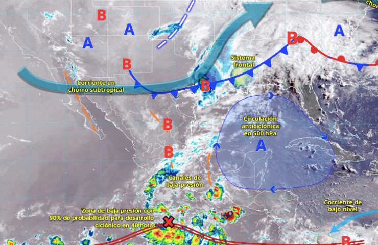 Pronóstico del clima para México este 27 de mayo de 2025.