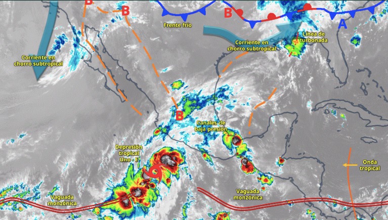 Pronóstico del clima para México este 29 de mayo de 2025.