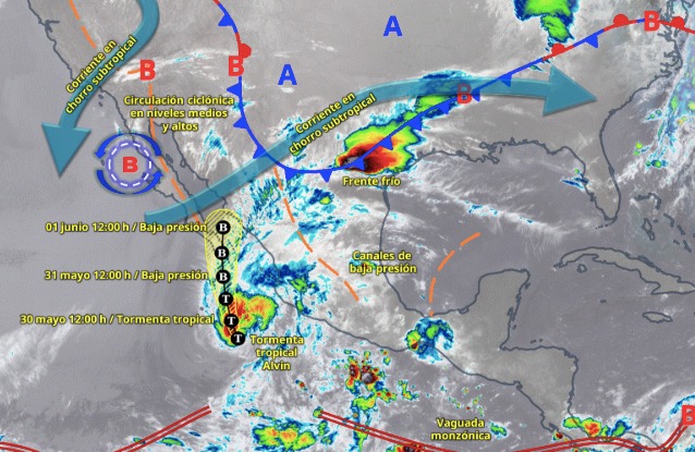 Pronóstico del clima para México este 30 de mayo de 2025.