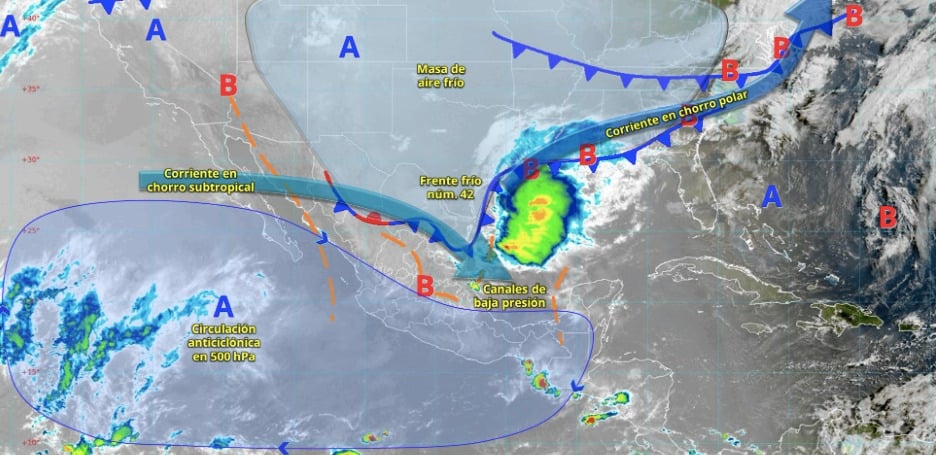 Pronóstico del clima para México este 9 de mayo de 2025.