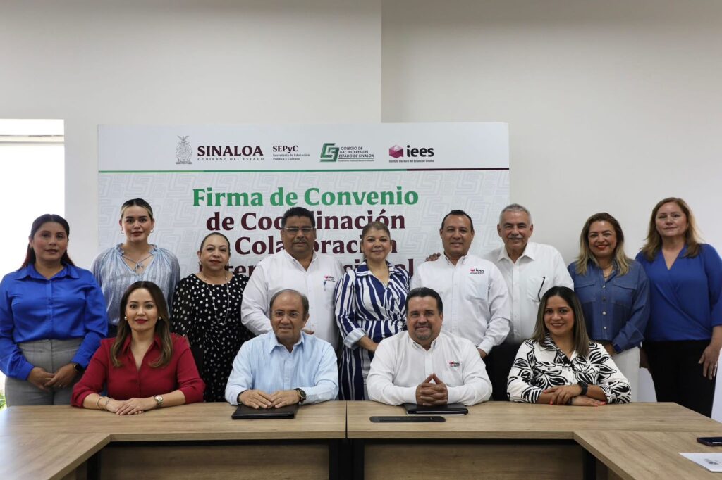 Cobaes e IEES firman convenio para fortalecer la cultura democrática en alumnos