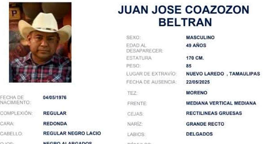 Desaparecen en Tamaulipas un policía estatal y ocho de sus familiares