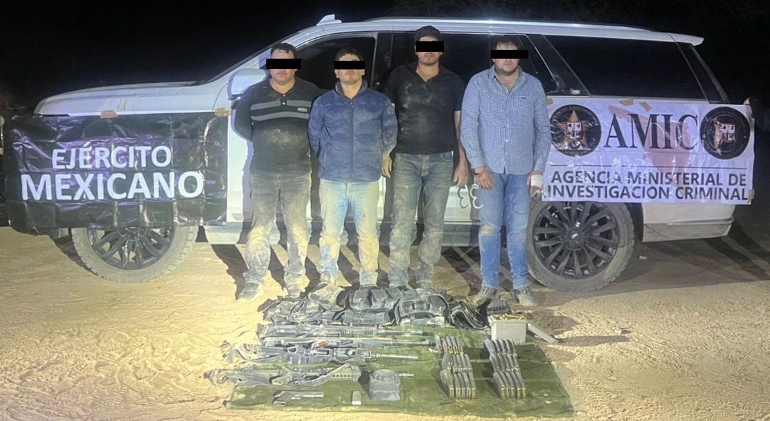 Hombres detenidos en Sonora.