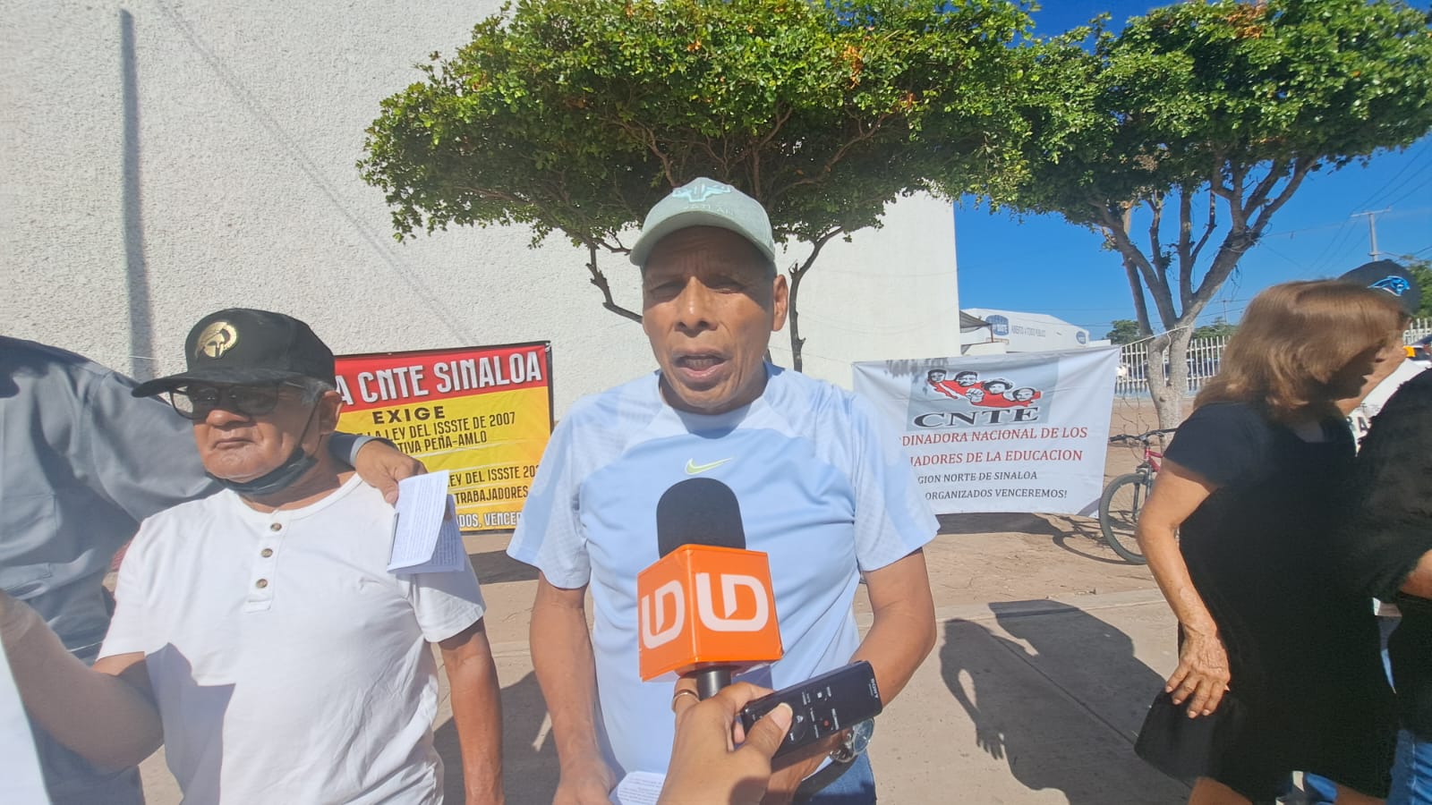 Dominico Domínguez, representante de la Coordinadora Nacional de Trabajadores de la Educación -CNTE en el norte de Sinaloa.