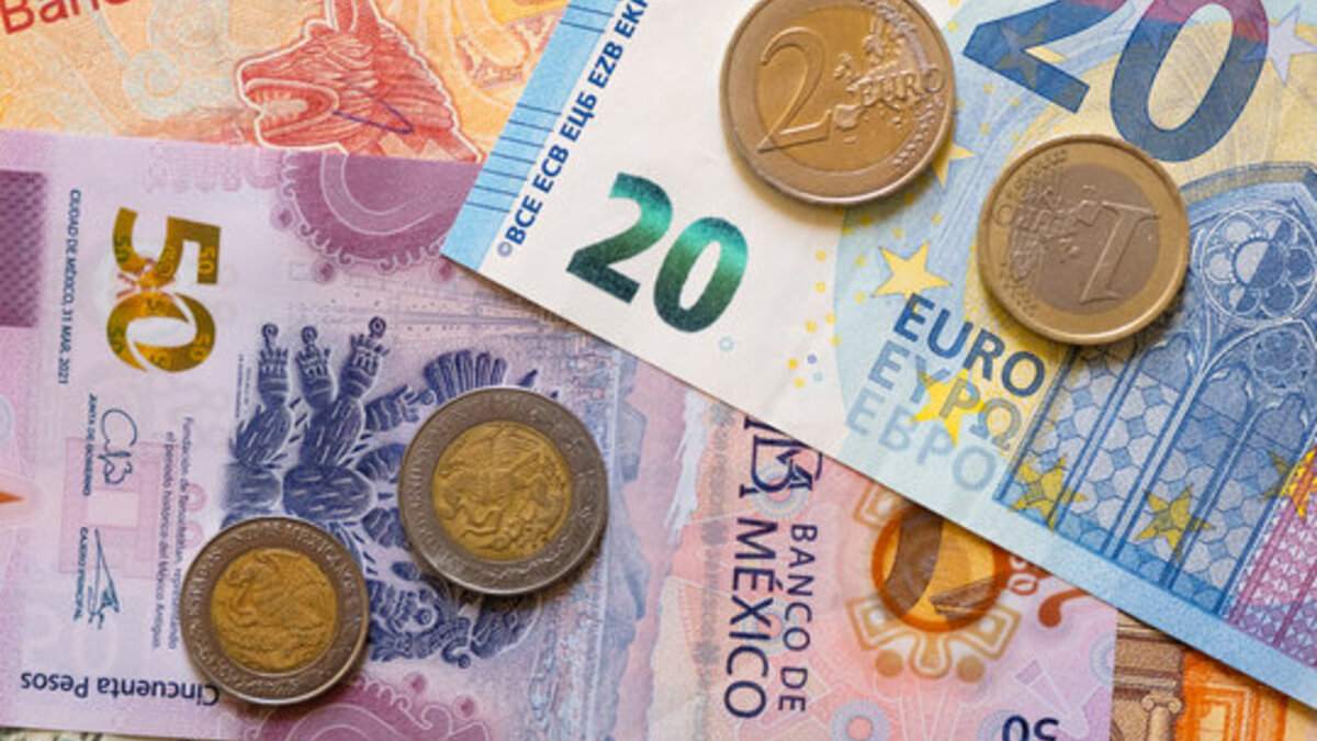 Euro se mantiene estable frente al peso mexicano