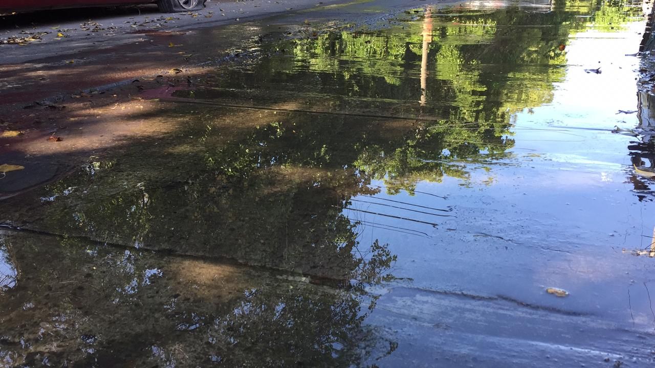 Fuga de agua potable en Guasave