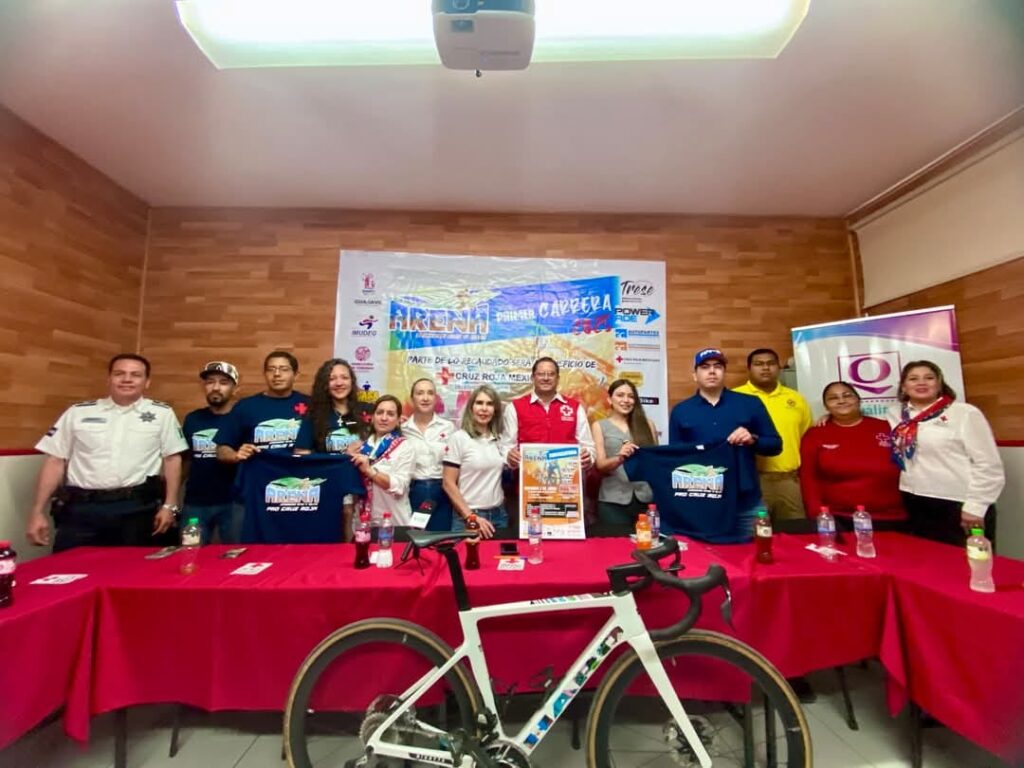 Guasave pedalea por una causa presentan Ruta Ciclista Entre Surcos y Arena a beneficio de Cruz Roja