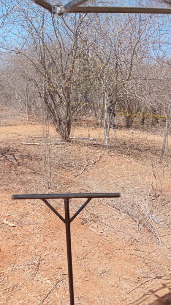 Zona en la que se encontró la fosa clandestina.