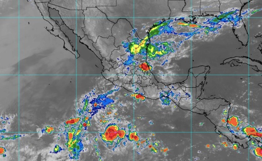 Imagen de satélite del SMN hoy 22 de mayo 5:11 horas.