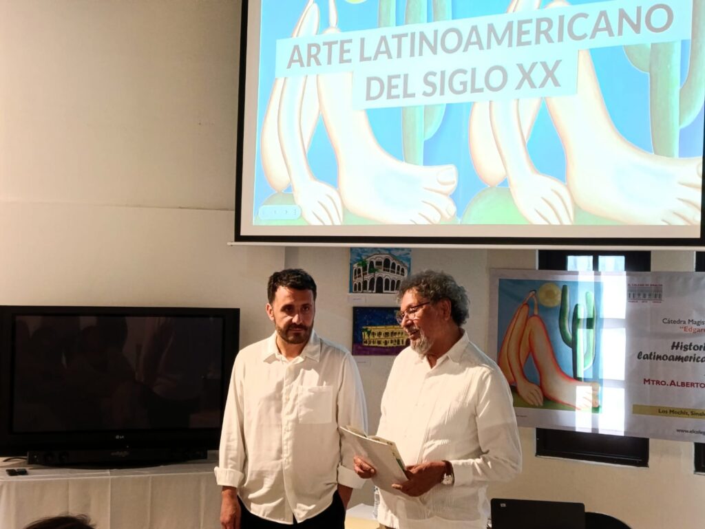 Imparten cátedra magistral Edgardo Coghlan en artes visuales en Los Mochis