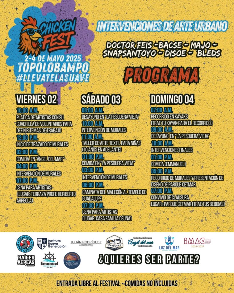  Inauguran el Chicken Fest en Topolobampo este viernes