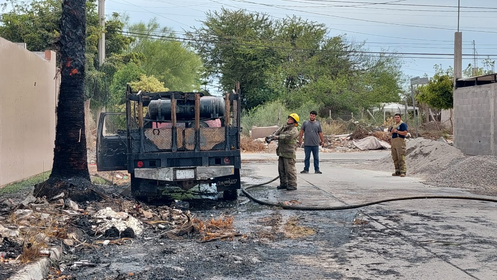 Incendio camioneta