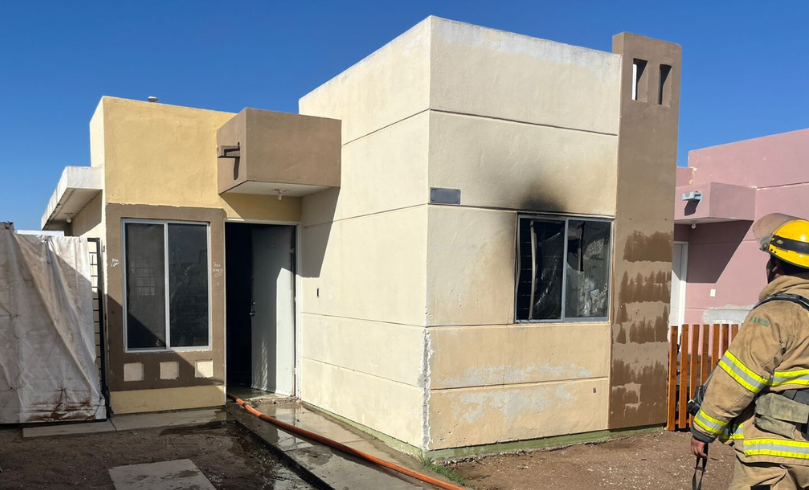 Incendio en una casa