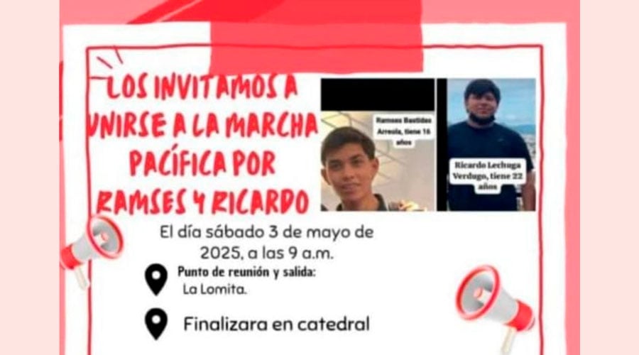 Invitan a marcha por desaparecidos en Culiacán