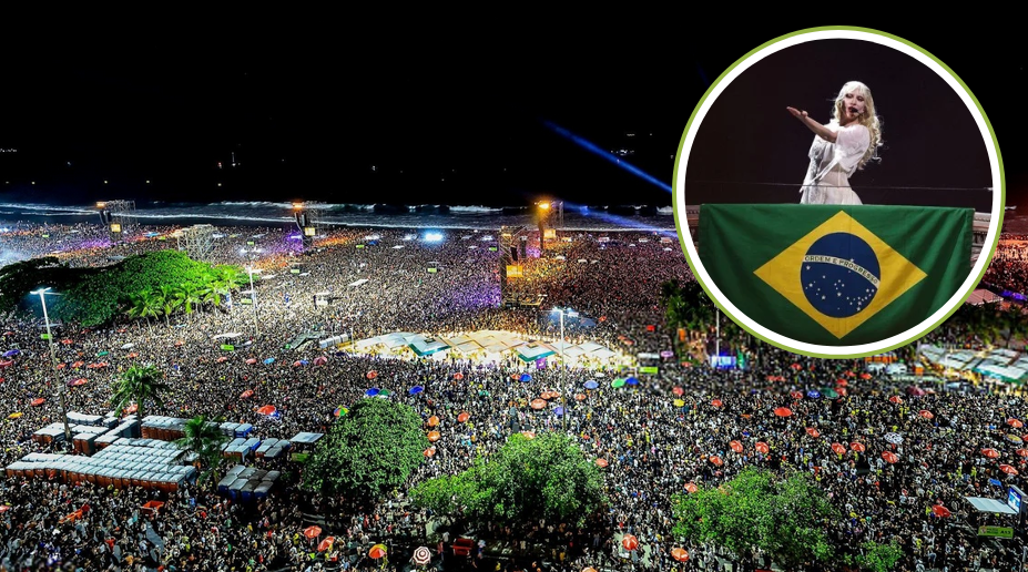 Lady Gaga supera los 2 millones de asistentes en concierto gratuito en Rio de Janeiro, Brasil