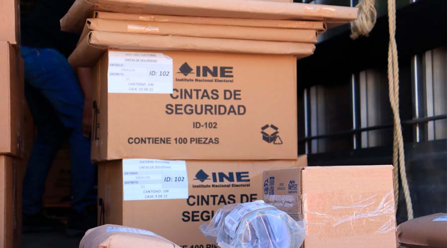 Llegan a Sinaloa boletas proceso electoral