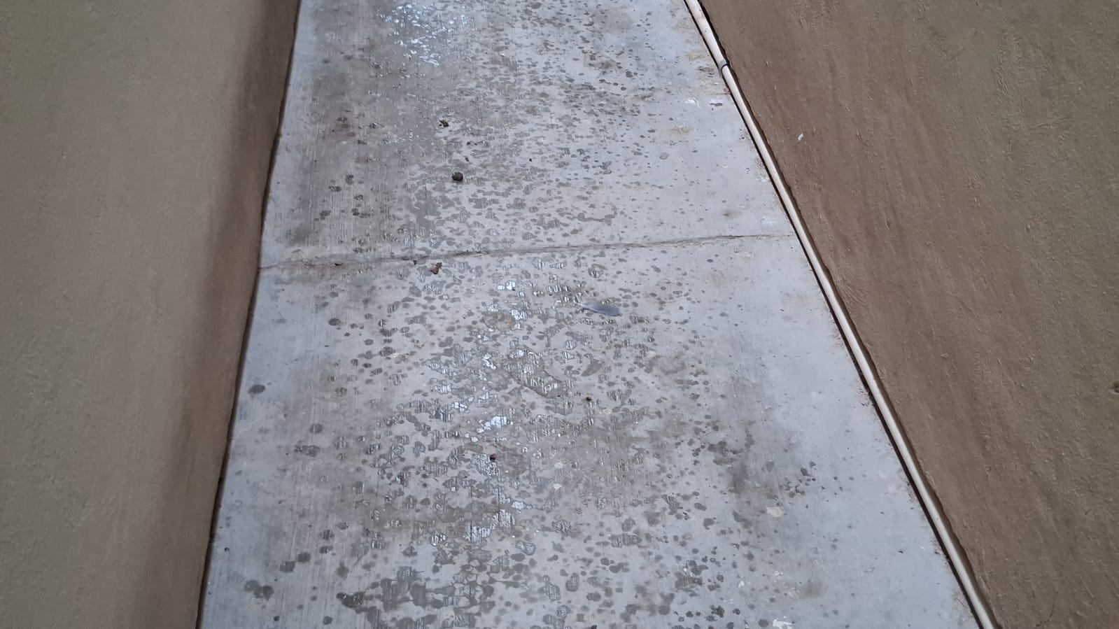 Gotas de lluvia presenciadas en Los Mochis.