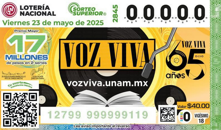 ¿Ganaste la lotería? Checa aquí los resultados del Sorteo Superior 2845